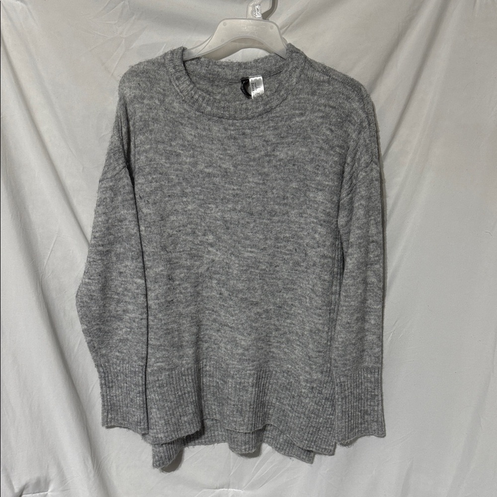 Divided Heather Gray Women's Sweater